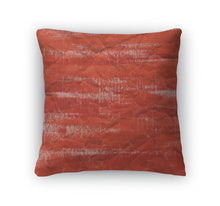 Load image into Gallery viewer, Throw Pillow, Red Watercolor On Crumpled Paper