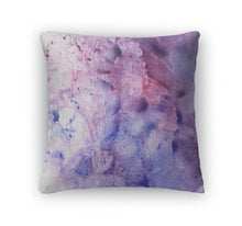 Load image into Gallery viewer, Throw Pillow, Purple Abstract Watercolor