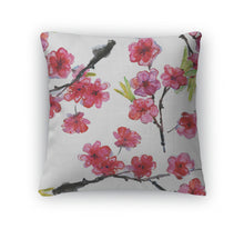 Load image into Gallery viewer, Throw Pillow, Cherry And Plums Flowers