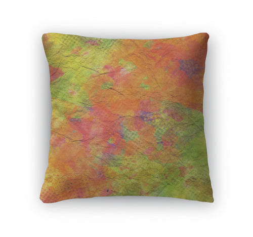 Throw Pillow, Art Abstract Grunge Watercolor