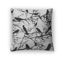 Load image into Gallery viewer, Throw Pillow, Pattern Tree With Birds Nature