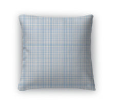 Load image into Gallery viewer, Throw Pillow, Pastel Blue Plaid