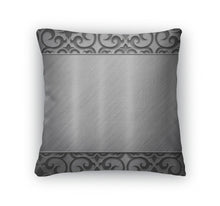 Load image into Gallery viewer, Throw Pillow, Metal Silver Collection