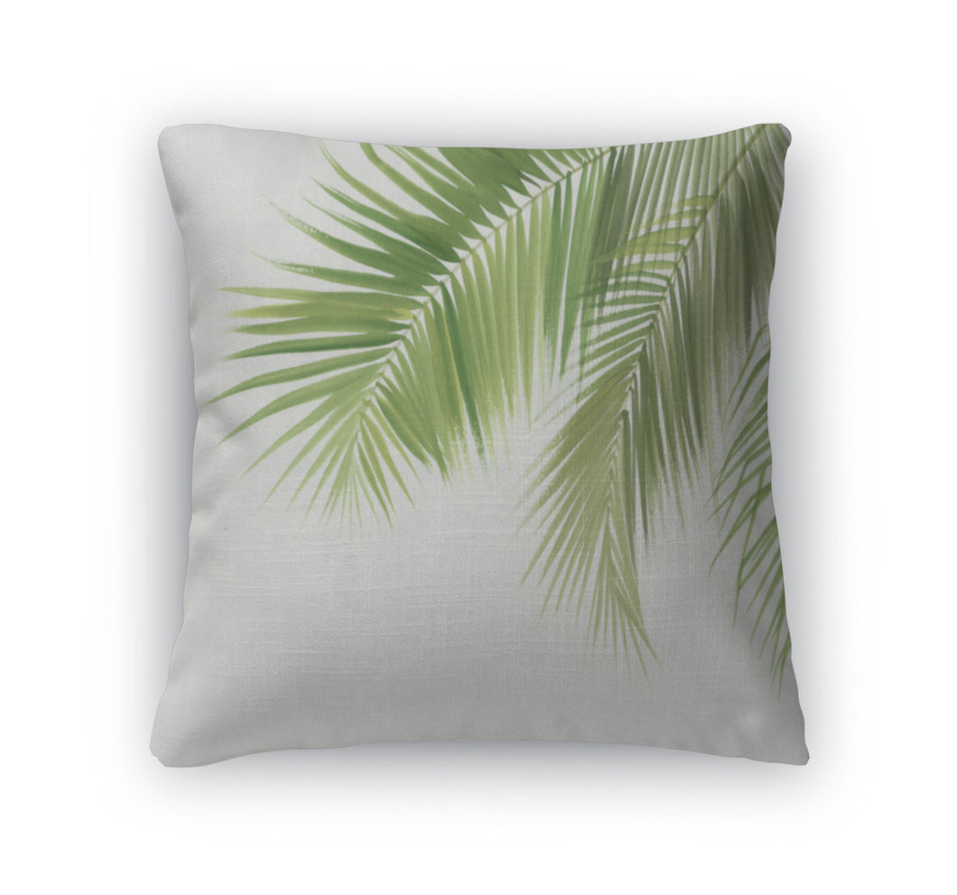 Throw Pillow, Palm Leaves Isolated