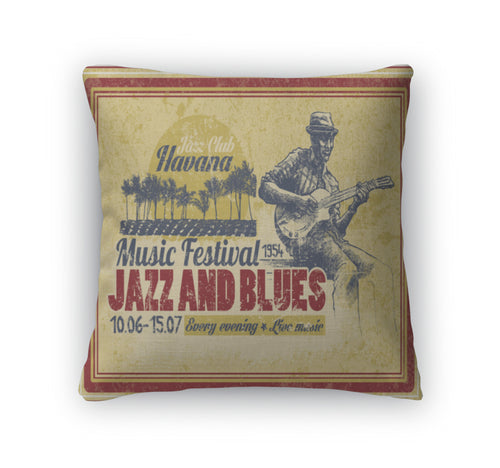 Throw Pillow, Jazz And Blues Musician