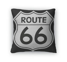 Load image into Gallery viewer, Throw Pillow, Route 66 Sign