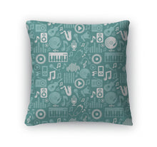 Load image into Gallery viewer, Throw Pillow, Music Pattern
