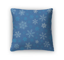 Load image into Gallery viewer, Throw Pillow, Snowflakes Pattern