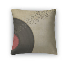 Load image into Gallery viewer, Throw Pillow, Vintage With Vinyl Record