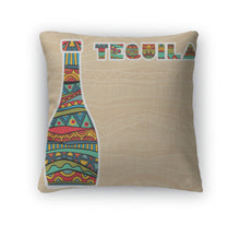 Load image into Gallery viewer, Throw Pillow, Mexican With Fancy Bottles Of Tequila