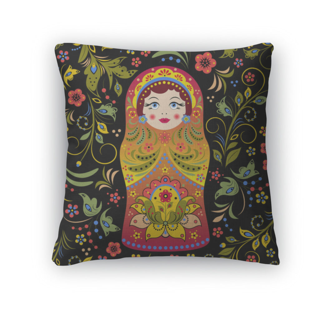 Throw Pillow, Russian Doll