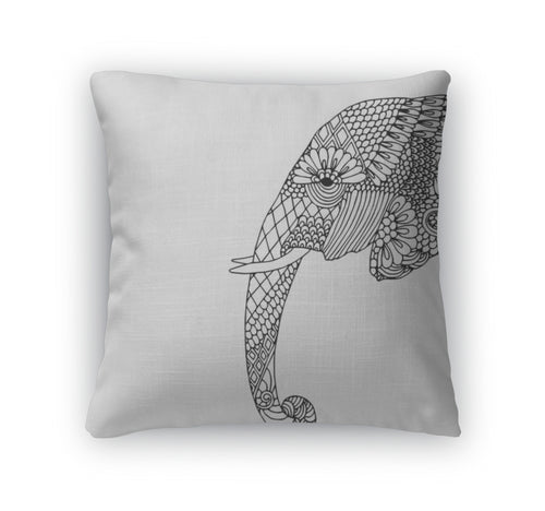 Throw Pillow, Elephant