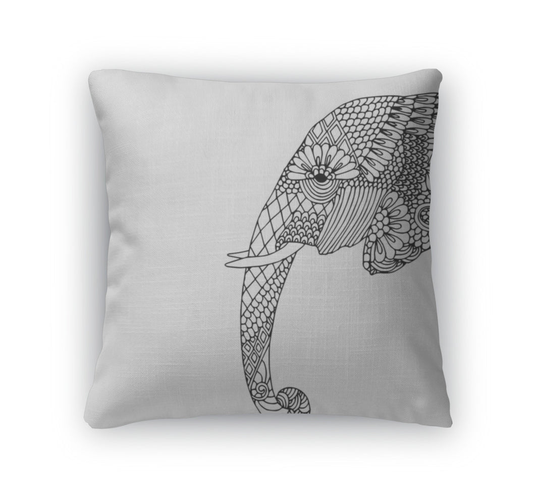 Throw Pillow, Elephant