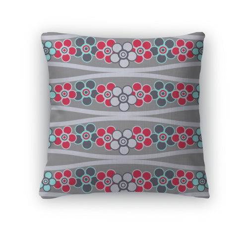 Throw Pillow, Abstract Floral Pattern