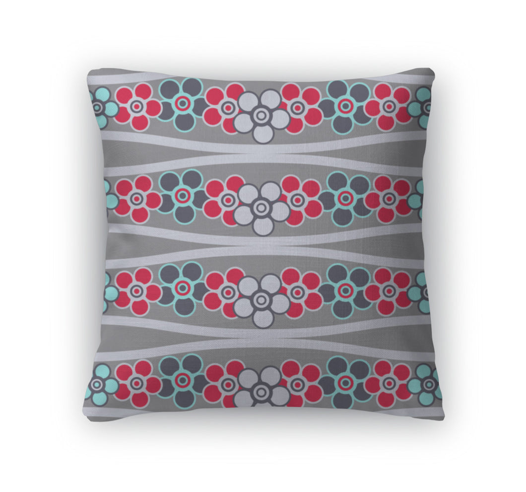 Throw Pillow, Abstract Floral Pattern