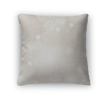 Load image into Gallery viewer, Throw Pillow, Snowflakes Pattern Snow