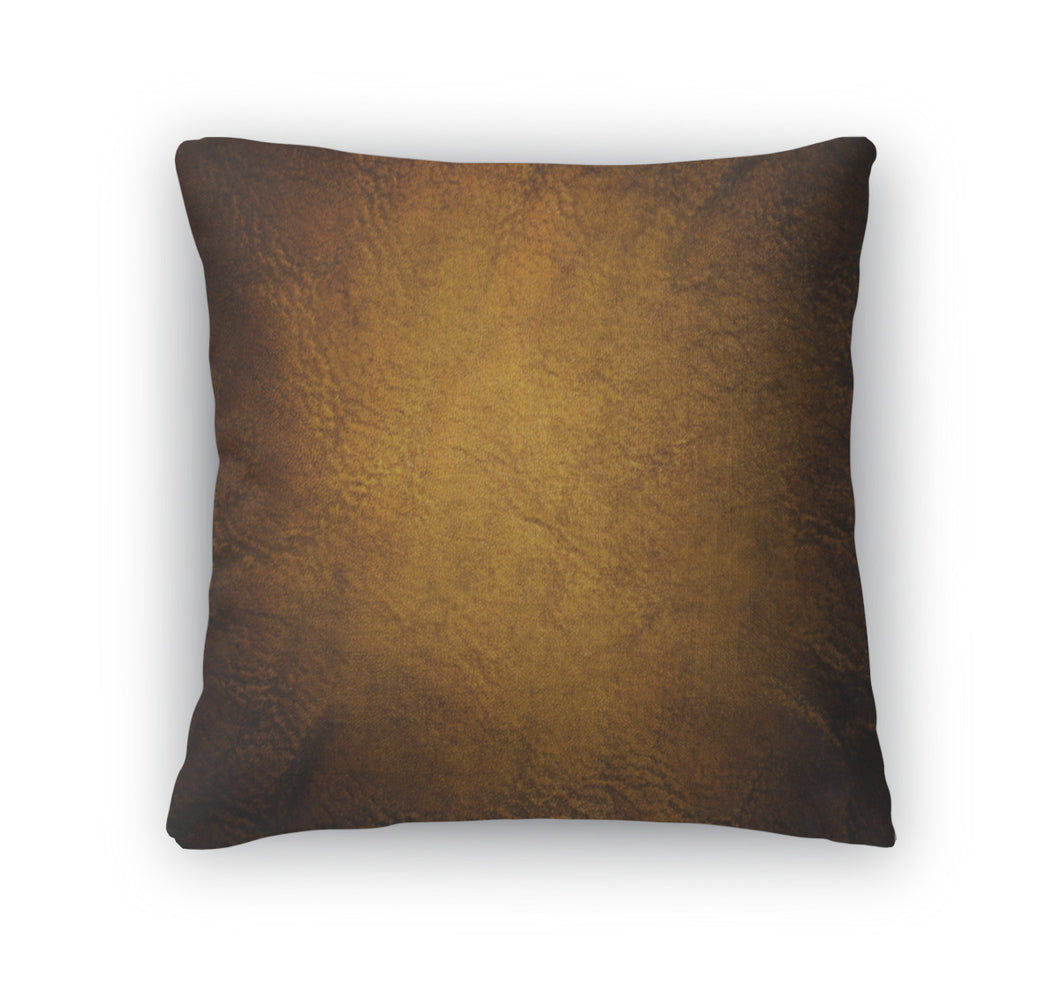 Throw Pillow, Golden Leather