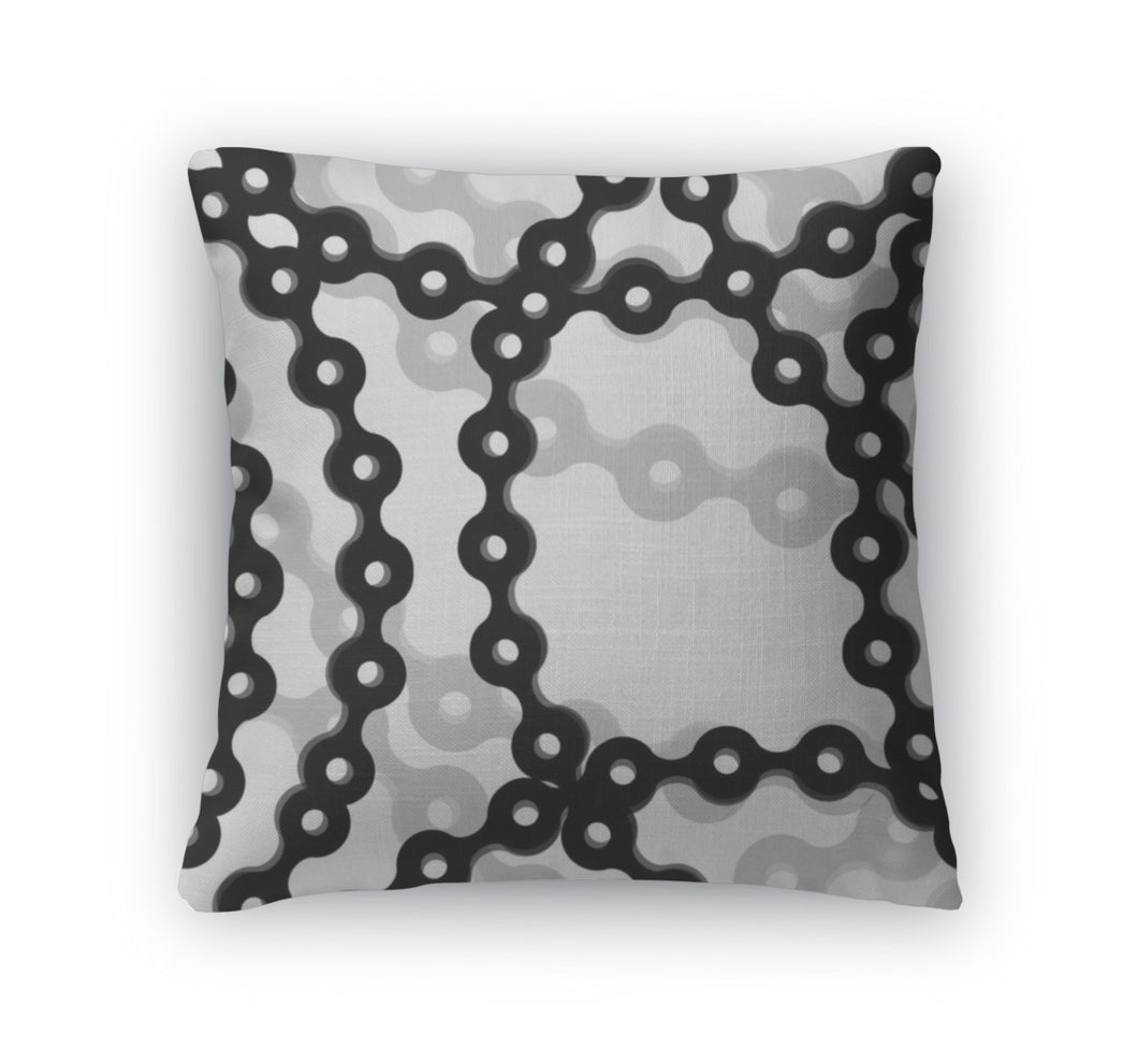 Throw Pillow, Bicycle Chain 10
