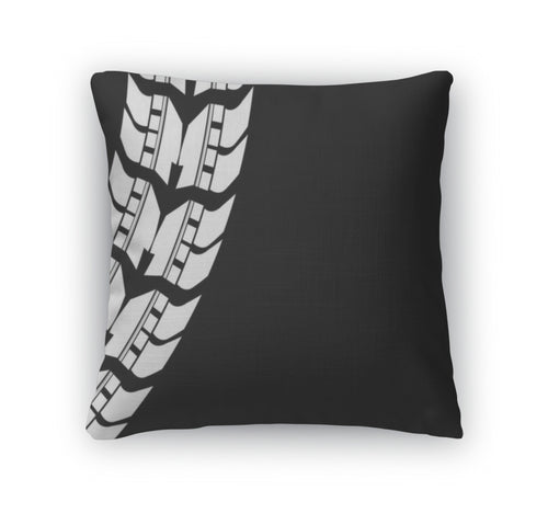 Throw Pillow, Special Detailed Tire Prints Eps10