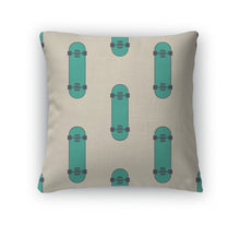 Load image into Gallery viewer, Throw Pillow, Skateboard Pattern