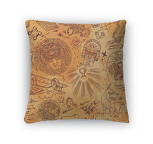 Load image into Gallery viewer, Throw Pillow, Vintage Adventures Pattern