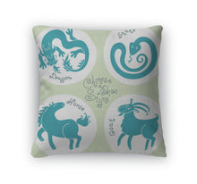 Load image into Gallery viewer, Throw Pillow, Set Signs Of The Chinese Zodiac