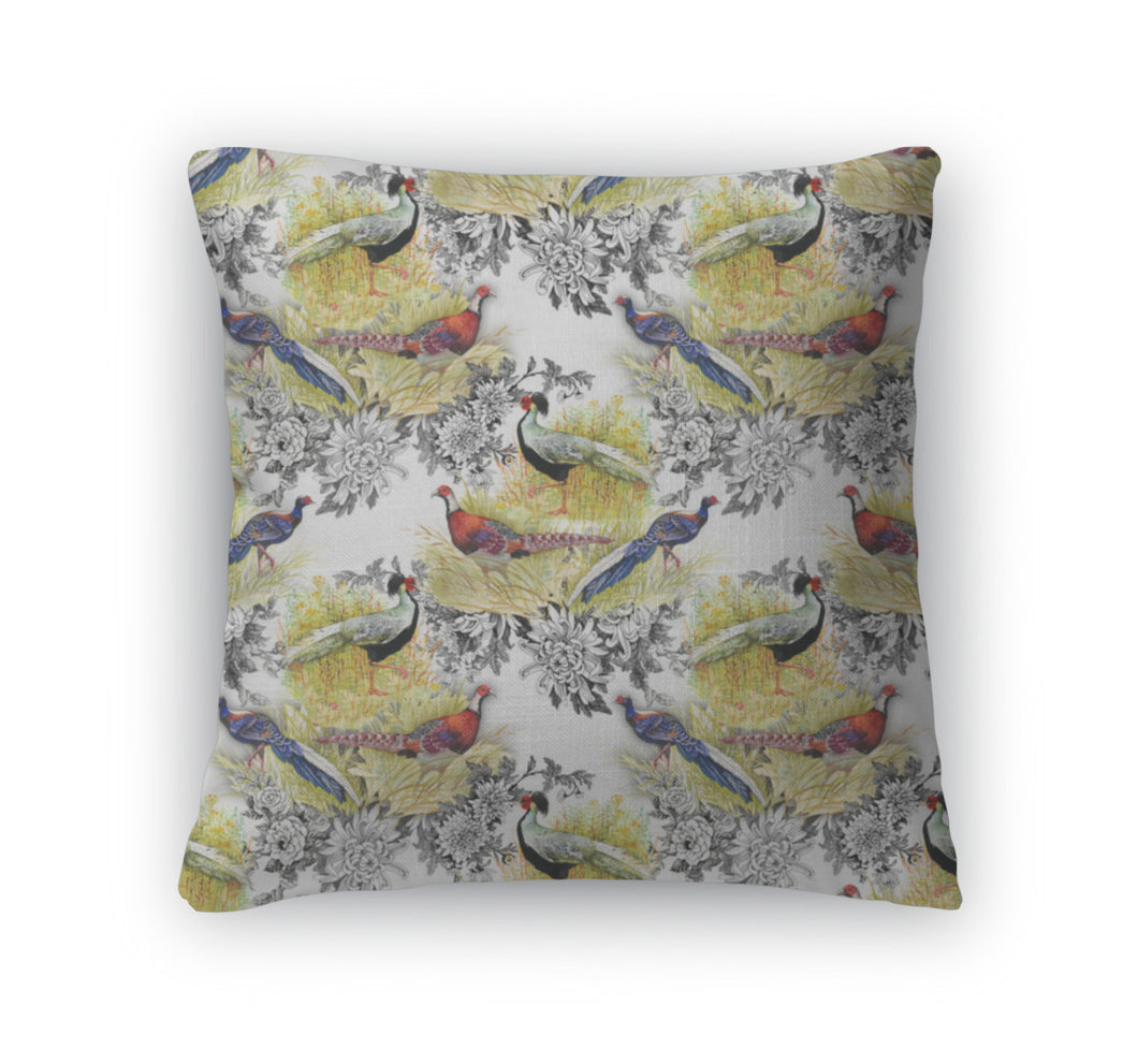 Throw Pillow, Pheasant Animals