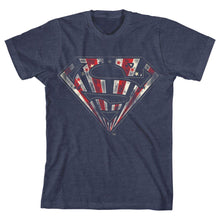 Load image into Gallery viewer, Youth Superman Shirt Boys DC Comics Apparel