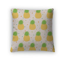 Load image into Gallery viewer, Throw Pillow, Pattern With Pineapple