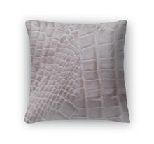 Load image into Gallery viewer, Throw Pillow, Crocodile Skin