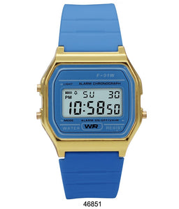 Sporty Blue Silicon Digital Watch