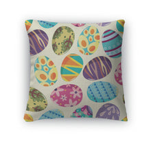 Load image into Gallery viewer, Throw Pillow, Easter Egg Pattern