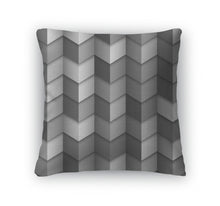 Load image into Gallery viewer, Throw Pillow, Monochromatic Geometric Structured