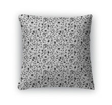 Load image into Gallery viewer, Throw Pillow, Abstract Music Pattern Illustration