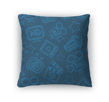 Load image into Gallery viewer, Throw Pillow, Pattern Cinema Doodles