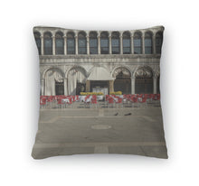 Load image into Gallery viewer, Throw Pillow, Quiet Piazza San Marco In The Early Morning