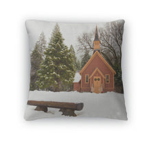 Load image into Gallery viewer, Throw Pillow, Yosemite Chapel