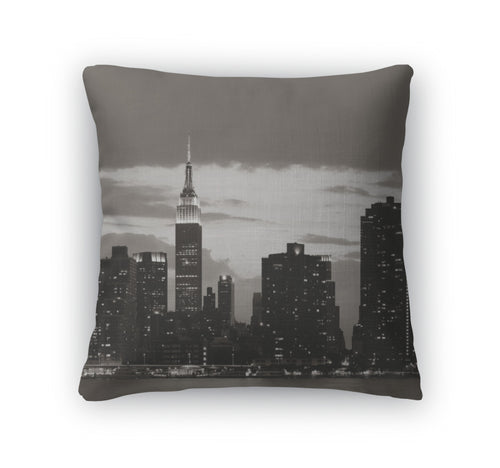 Throw Pillow, Empire State Building Night