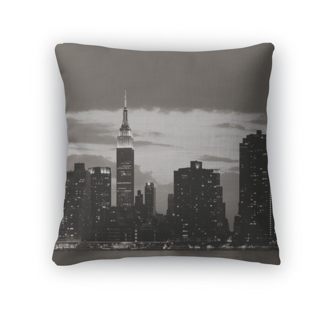 Throw Pillow, Empire State Building Night