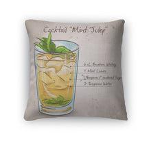 Load image into Gallery viewer, Throw Pillow, Cocktail Mint Julep