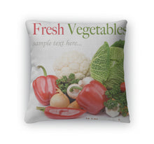 Load image into Gallery viewer, Throw Pillow, Fresh Vegetables