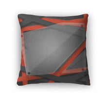 Load image into Gallery viewer, Throw Pillow, Set 8 Gray And Orange Frame With Glass On Carbon Fiber
