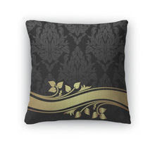 Load image into Gallery viewer, Throw Pillow, Damask Retro Wallpaper In Red Colors