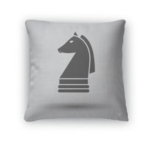 Load image into Gallery viewer, Throw Pillow, Chess Horse Icon