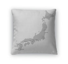 Load image into Gallery viewer, Throw Pillow, Japan Map