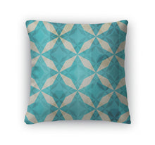 Load image into Gallery viewer, Throw Pillow, Vintage Blue Mosaic Star