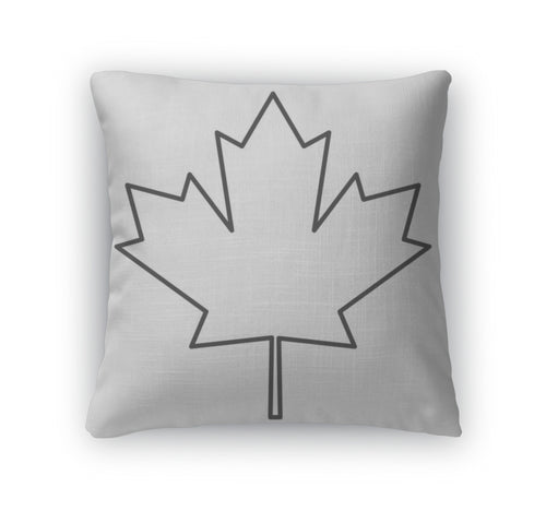 Throw Pillow, Canada Flag Maple Leaf Icon