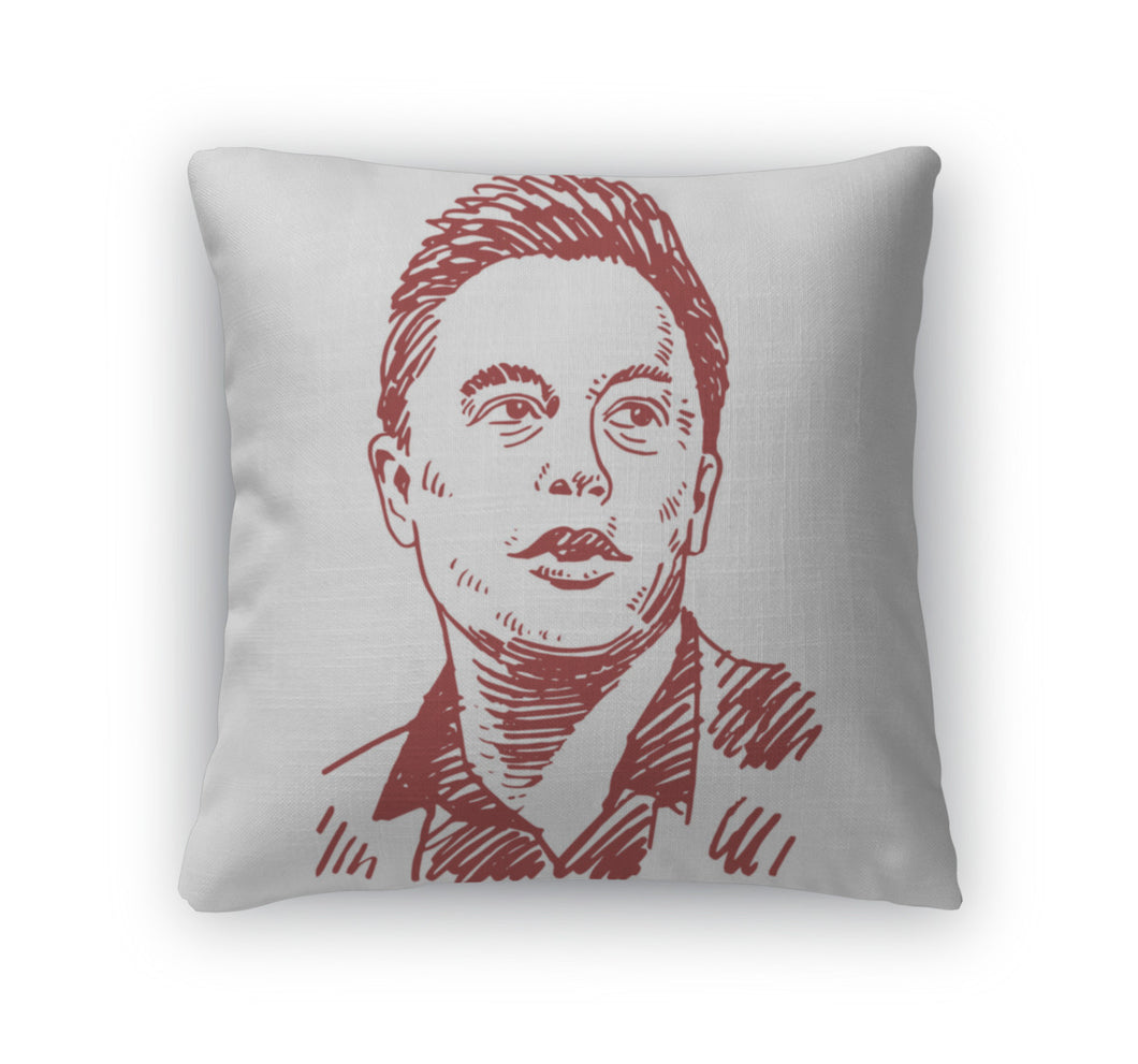 Throw Pillow, Elon Musk Ceo Of Tesla Motors And Spacex