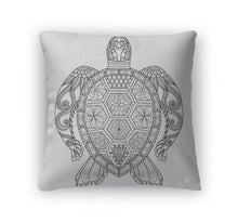 Load image into Gallery viewer, Throw Pillow, Turtle Coloring Page