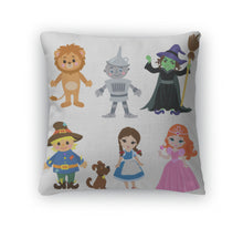 Load image into Gallery viewer, Throw Pillow, Wizard Of Oz Illustration